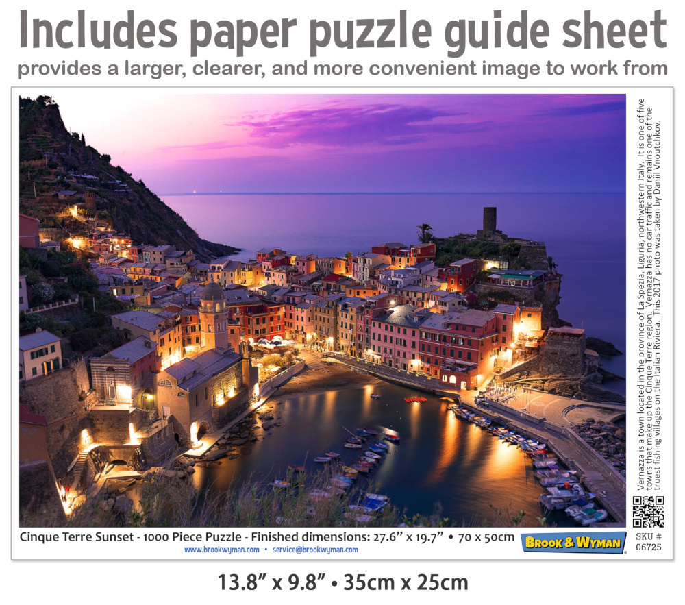 Cinque Terre 1000 Piece Jigsaw Puzzle
