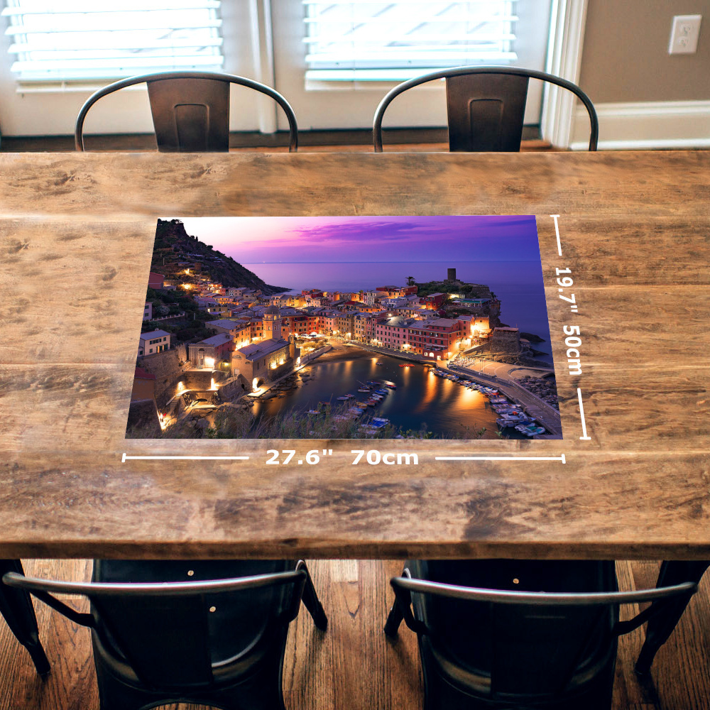 Vernazza Sunset 1000 Piece Jigsaw Puzzle Table View