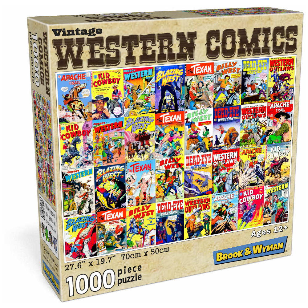 Western Comic Book Covers 1000 Piece Jigsaw Puzzle