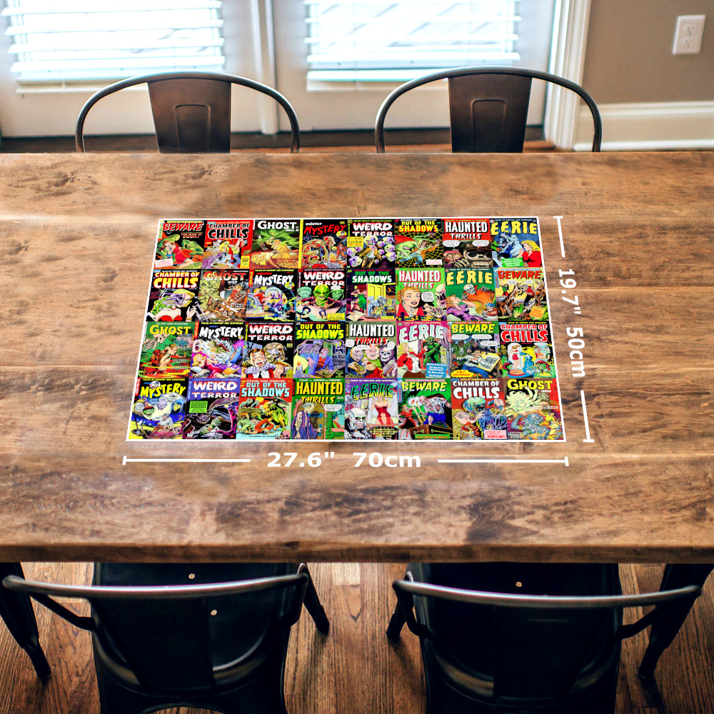 Vintage Horror Comic Book Covers 1000 Piece Jigsaw Puzzle - Image 4