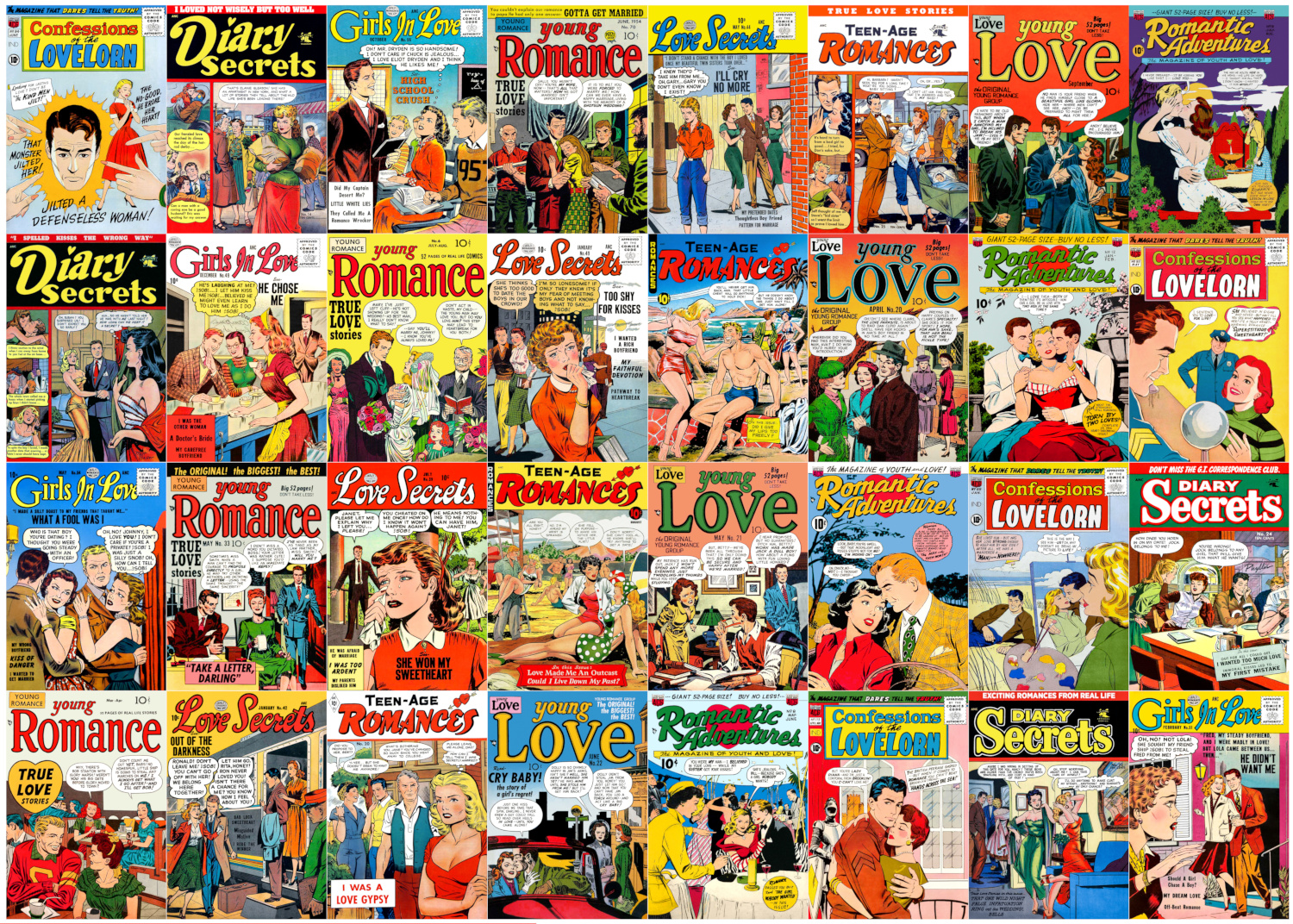 Romance Comic Books Puzzle
