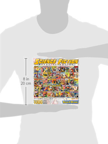 Science Fiction Magazine Covers 1000 Piece Jigsaw Puzzle Scale Image